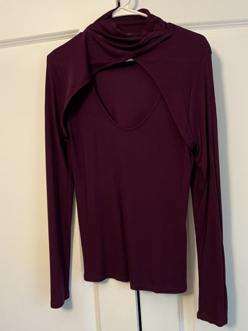 Purple Keyhole Top (L)
